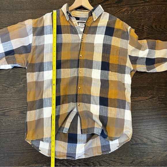 Men’s | Double Impact Brown and Black Plaid Button Up | Large - Picture 7 of 7